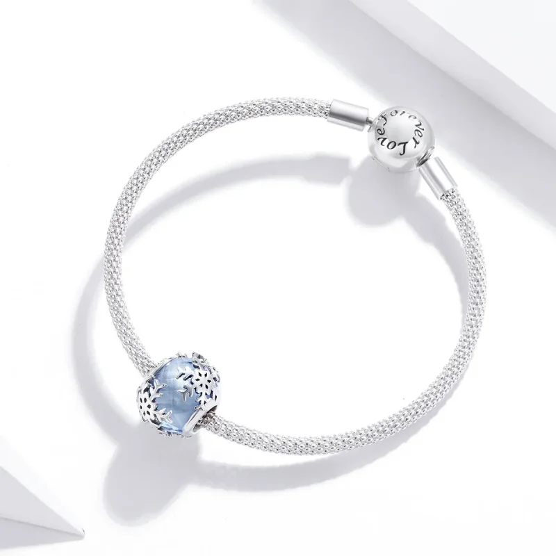 (image for) Pandora Style Crystal Snowflake Charm - SCC1666 - View 3