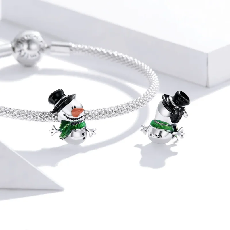 (image for) Pandora Style Little Snowman Charm - SCC1665 - View 4