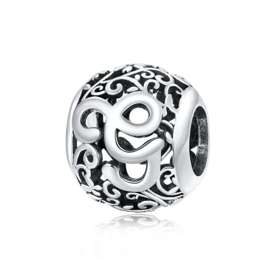 (image for) Pandora Style Openwork Flower Letter G Charm - SCC1444-G 