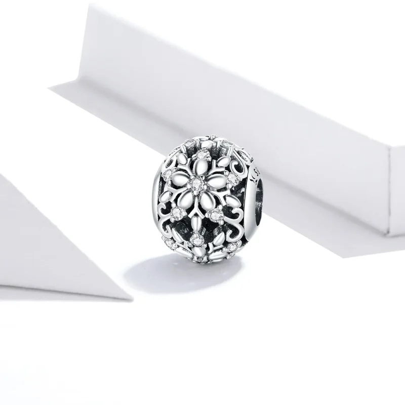 (image for) Pandora Style Openwork Snowflakes Charm - SCC1651 - View 2