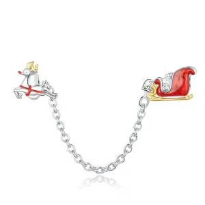 (image for) Pandora Style Santa'S Sleigh Safety Chain - SCC1667