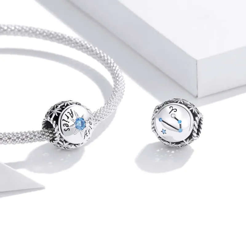(image for) Pandora Style Shining Aries Charm - SCC1725-1 - View 3