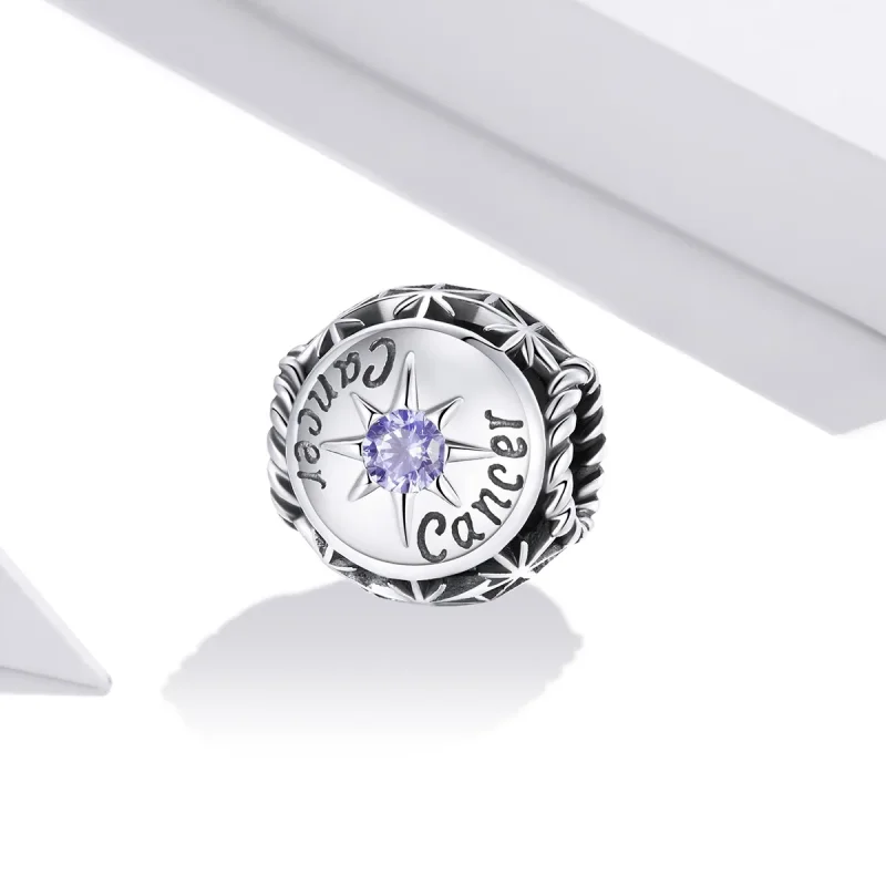 (image for) Pandora Style Shining Cancer Charm - SCC1725-4 - View 2