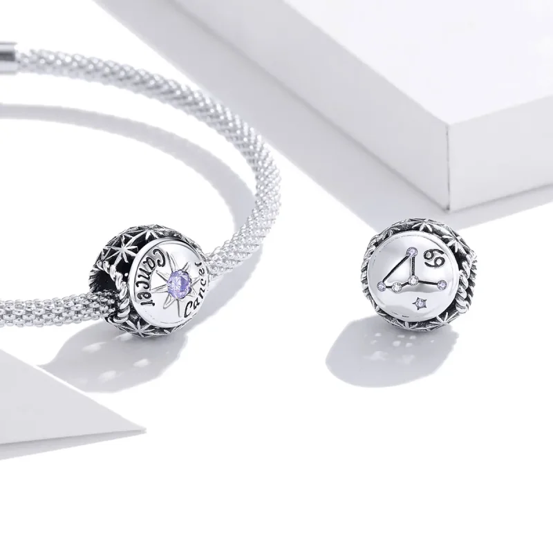 (image for) Pandora Style Shining Cancer Charm - SCC1725-4 - View 3
