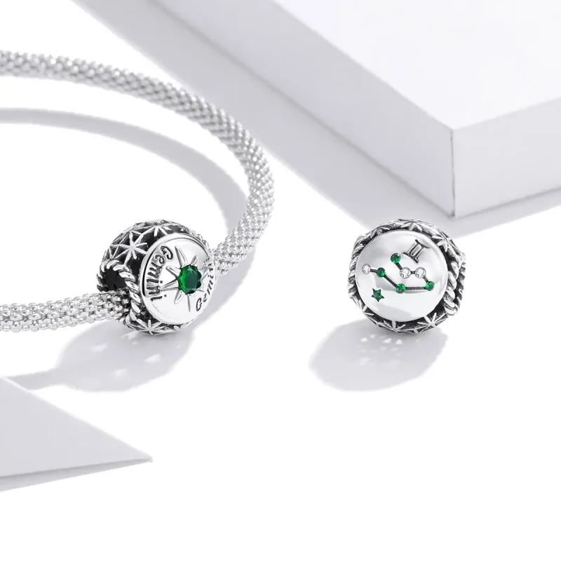 (image for) Pandora Style Shining Gemini Charm - SCC1725-7 - View 3