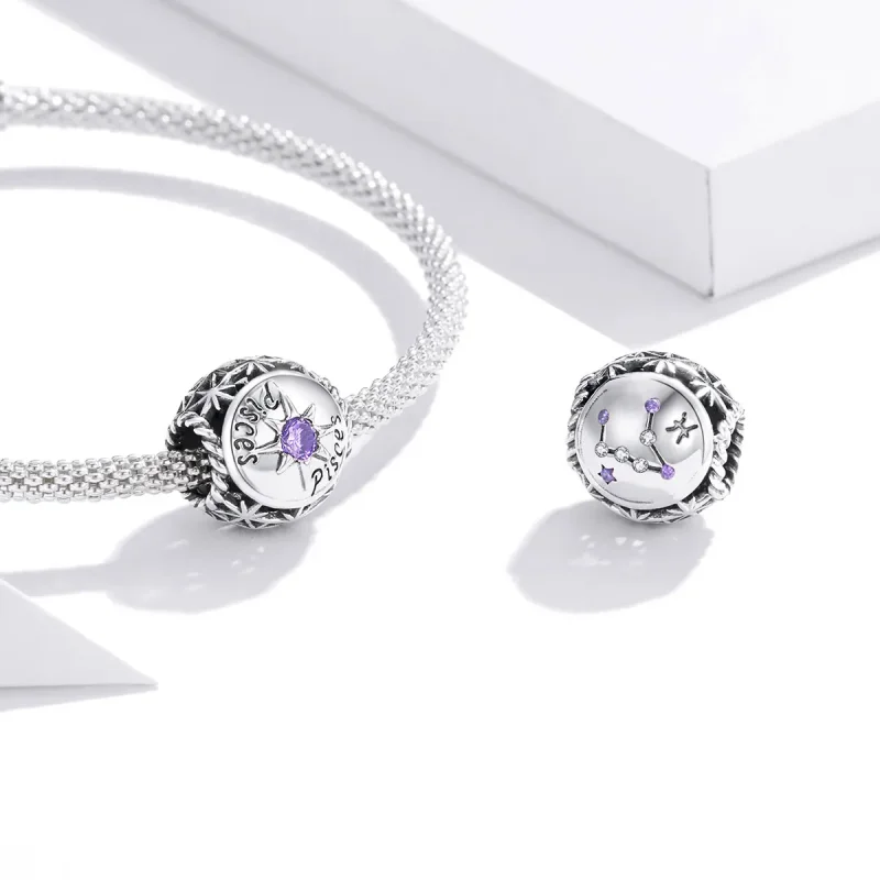 (image for) Pandora Style Shining Pisces Charm - SCC1725-12 - View 3