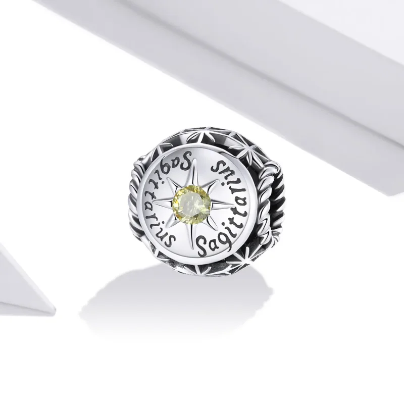 (image for) Pandora Style Shining Sagittarius Charm - SCC1725-9 - View 2