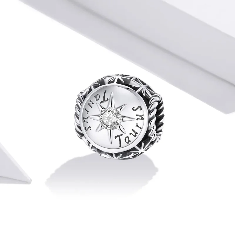 (image for) Pandora Style Shining Taurus Charm - SCC1725-2 - View 2