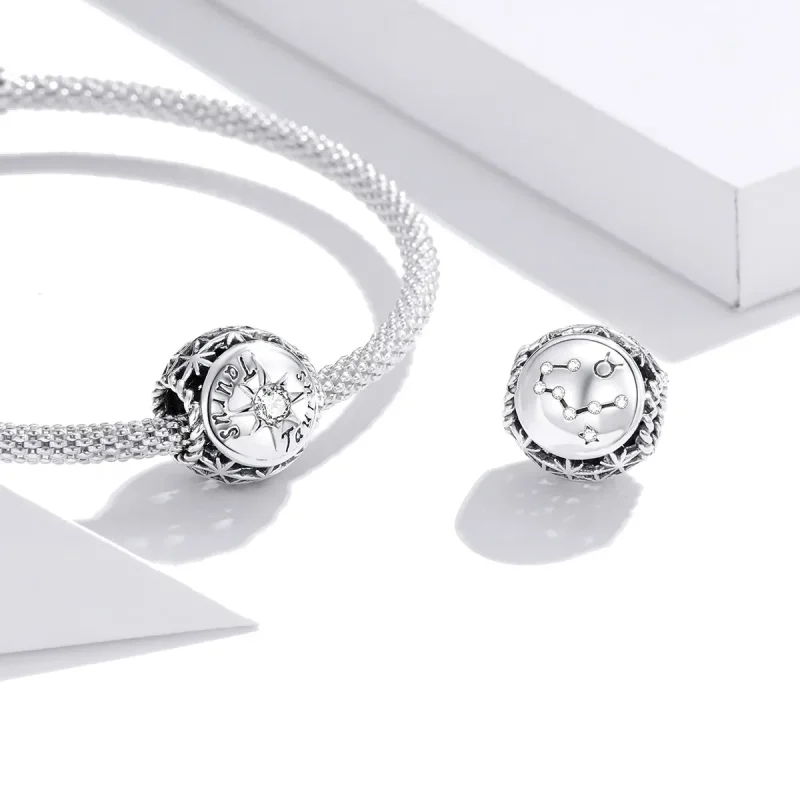 (image for) Pandora Style Shining Taurus Charm - SCC1725-2 - View 3