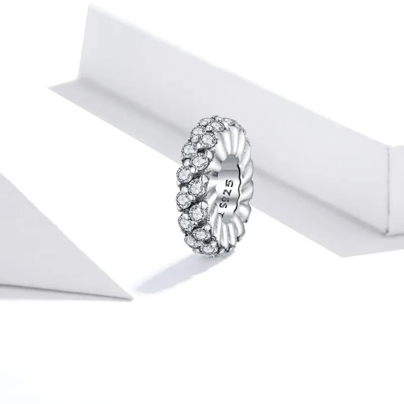 (image for) Pandora Style Shining Winter Spacer - SCC1648 - View 2