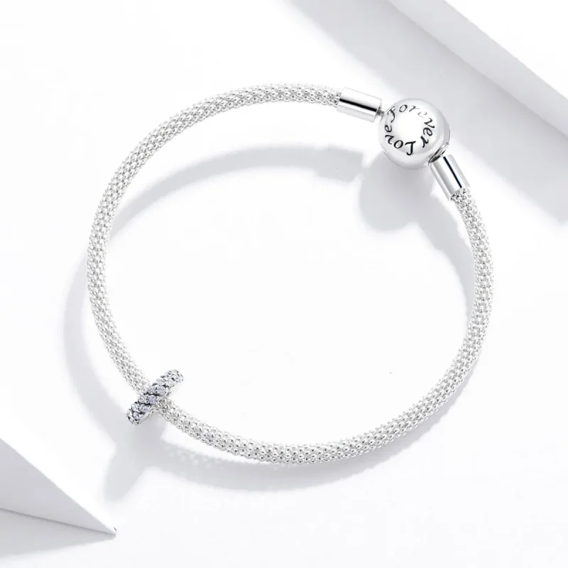 (image for) Pandora Style Shining Winter Spacer - SCC1648 - View 3
