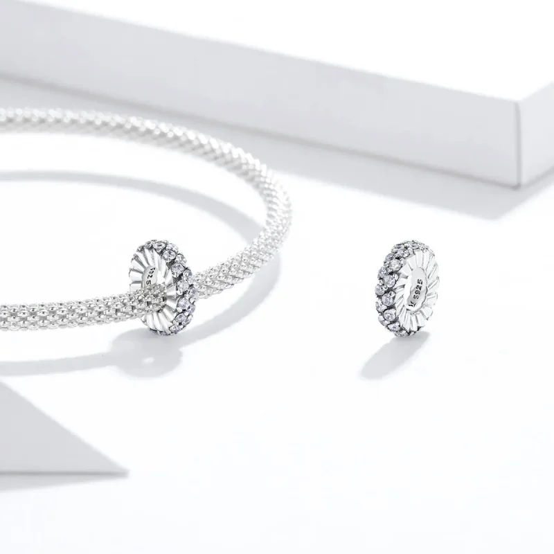 (image for) Pandora Style Shining Winter Spacer - SCC1648 - View 4