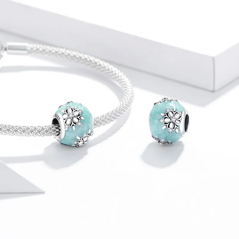 (image for) Pandora Style Shiny Snowflakes Charm - SCC1650 - View 4