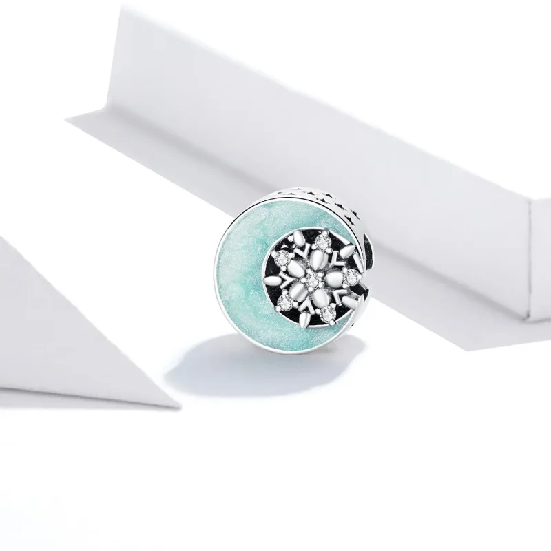 (image for) Pandora Style Snow & Moonlight Charm - SCC1653 - View 2