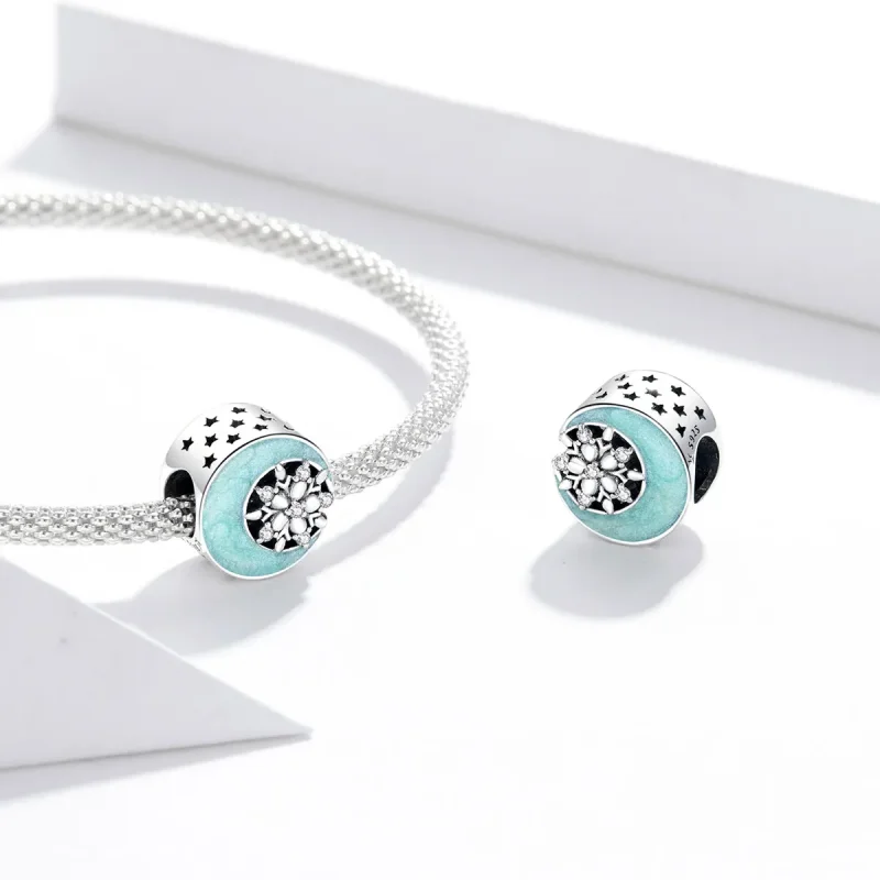 (image for) Pandora Style Snow & Moonlight Charm - SCC1653 - View 4