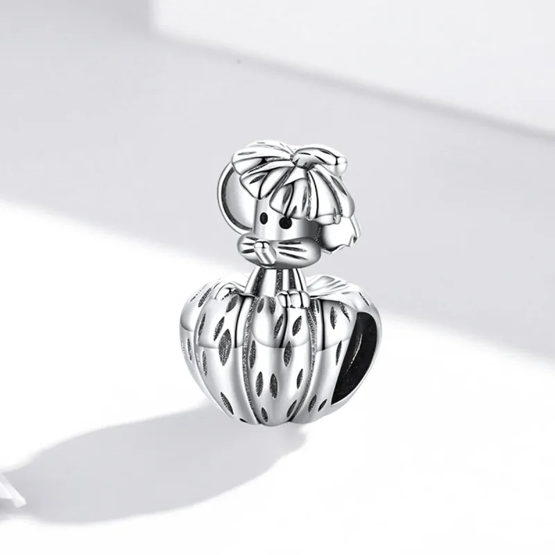 (image for) Pandora Style Silver A rat that steals pumpkins Charm - SCC1927 - View 2