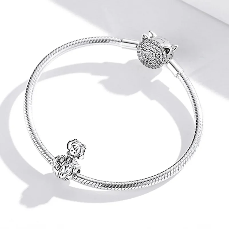 (image for) Pandora Style Silver A rat that steals pumpkins Charm - SCC1927 - View 3
