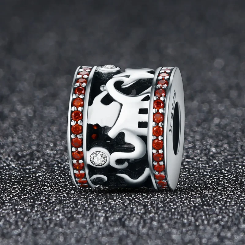 (image for) Pandora Style Silver Christmas love Charm - SCC439 - View 2