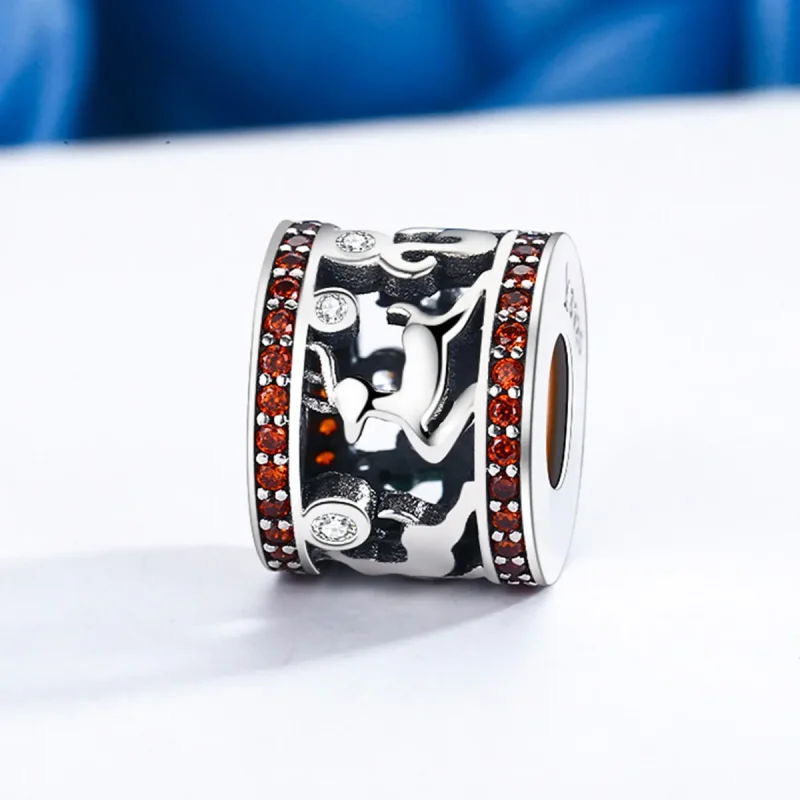 (image for) Pandora Style Silver Christmas love Charm - SCC439 - View 3