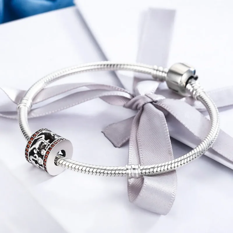 (image for) Pandora Style Silver Christmas love Charm - SCC439 - View 4