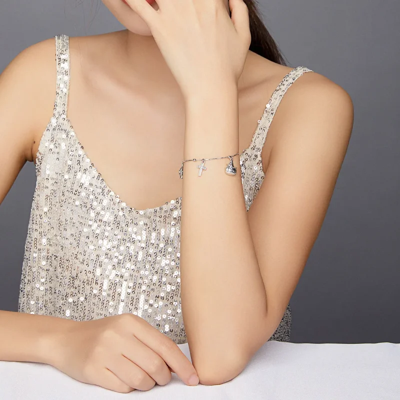 (image for) Pandora Style Silver Happy Halloween bracelet - BSB051 - View 5