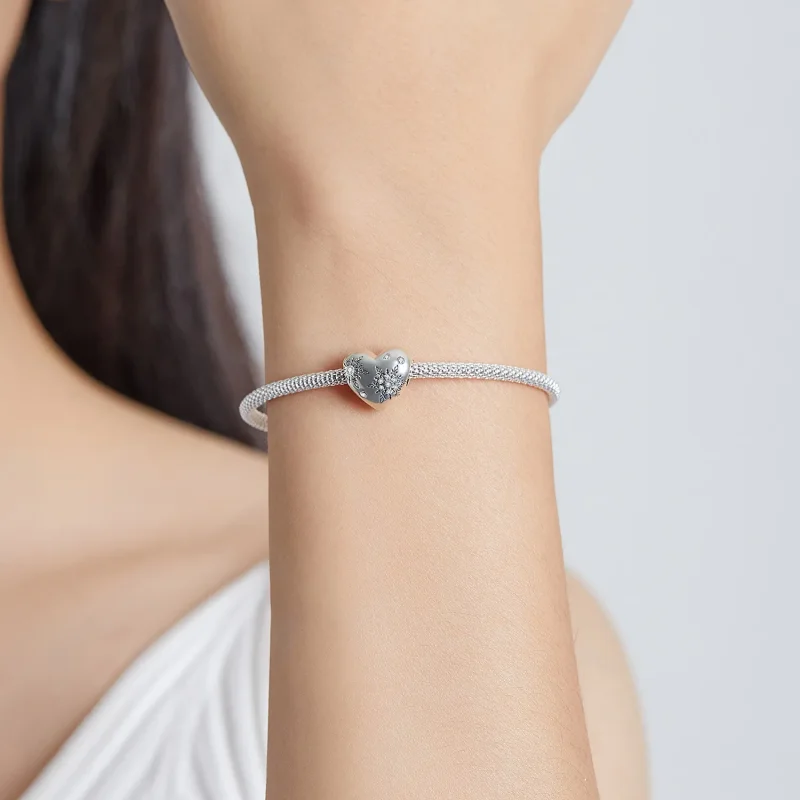 (image for) Pandora Style Silver Love snowflakes Charm - SCC1982 - View 5