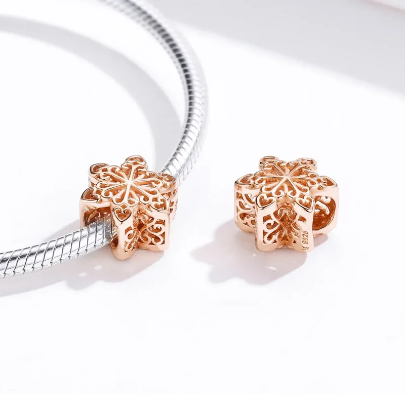 (image for) Pandora Style Silver snowflakes Charm - SCC719-C - View 2