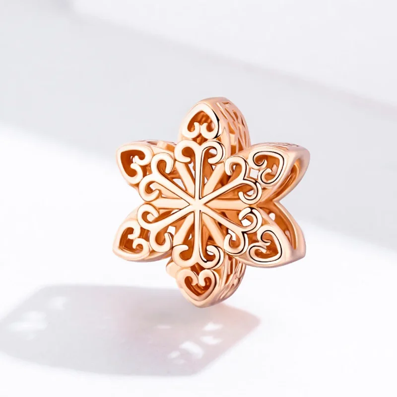 (image for) Pandora Style Silver snowflakes Charm - SCC719-C - View 3
