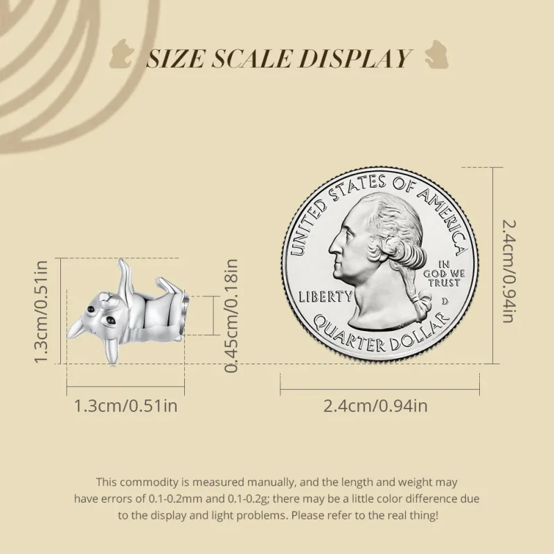 (image for) Bulldog Pandora Style Charm - BSC796 - View 5