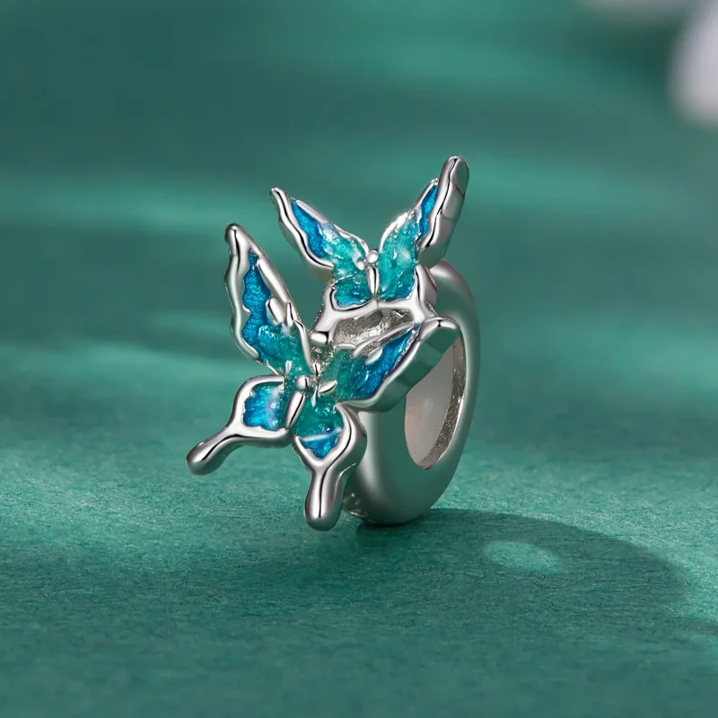 (image for) Butterfly Spacer Charm Pandora Style - BSC789 - View 2