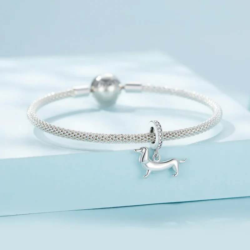 (image for) Dachshund Pandora Style Charm - SCC2561 - View 3