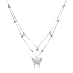 (image for) Double Chain Necklace Pandora Style - BSN308