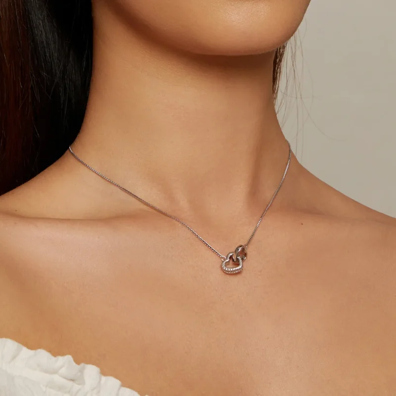 (image for) Entwined Necklace Pandora Style - BSN339 - View 5
