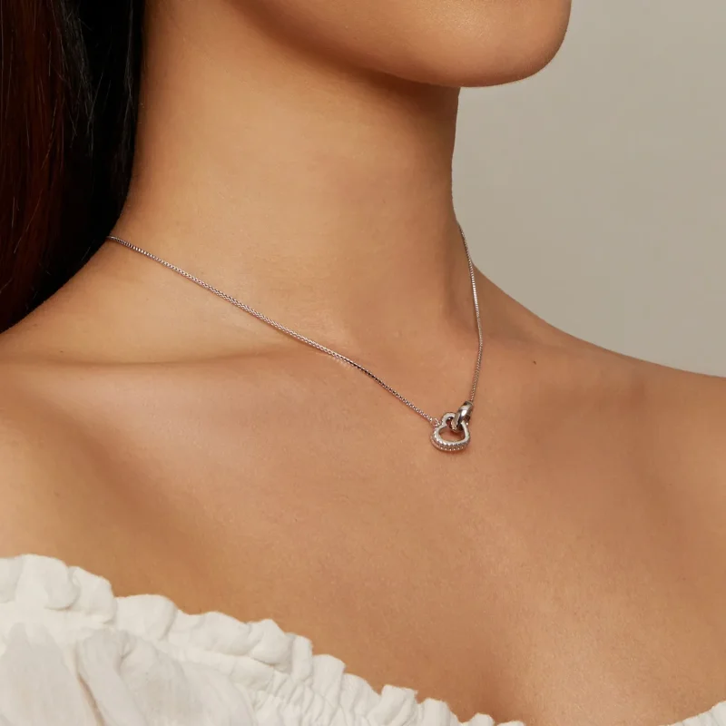 (image for) Entwined Necklace Pandora Style - BSN339 - View 6
