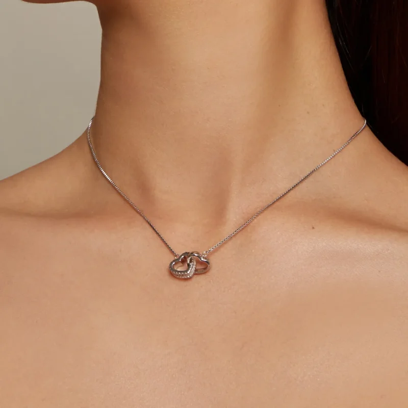(image for) Entwined Necklace Pandora Style - BSN339 - View 7