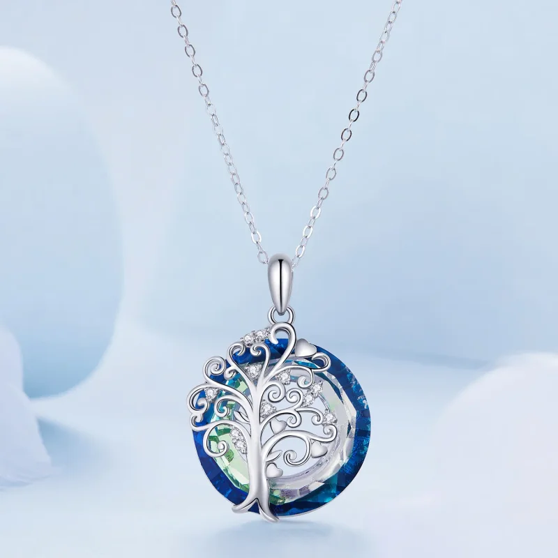 (image for) Family Circle Necklace Pandora Style - BSN315 - View 3