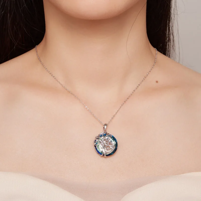 (image for) Family Circle Necklace Pandora Style - BSN315 - View 9