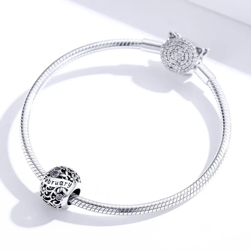 (image for) February Birthstone Pandora Style - SCC1385-2 - View 2