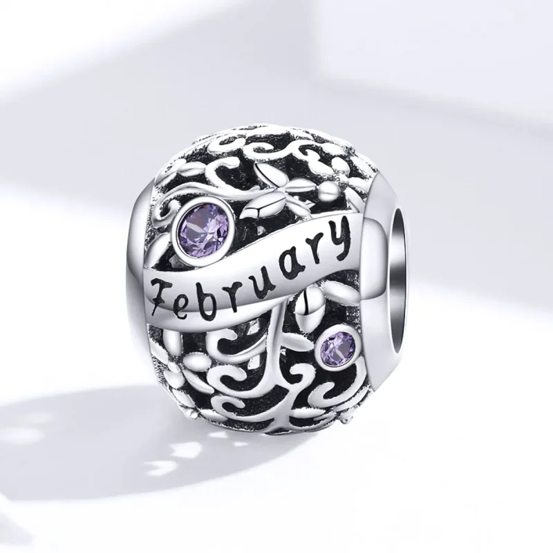(image for) February Birthstone Pandora Style - SCC1385-2 - View 4