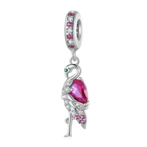 (image for) Flamingo Pandora Style Charm - BSC833