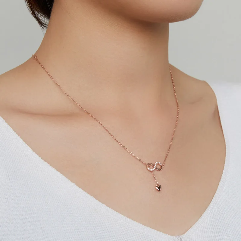 (image for) Forever Necklace Pandora Style - SCN223-C - View 4