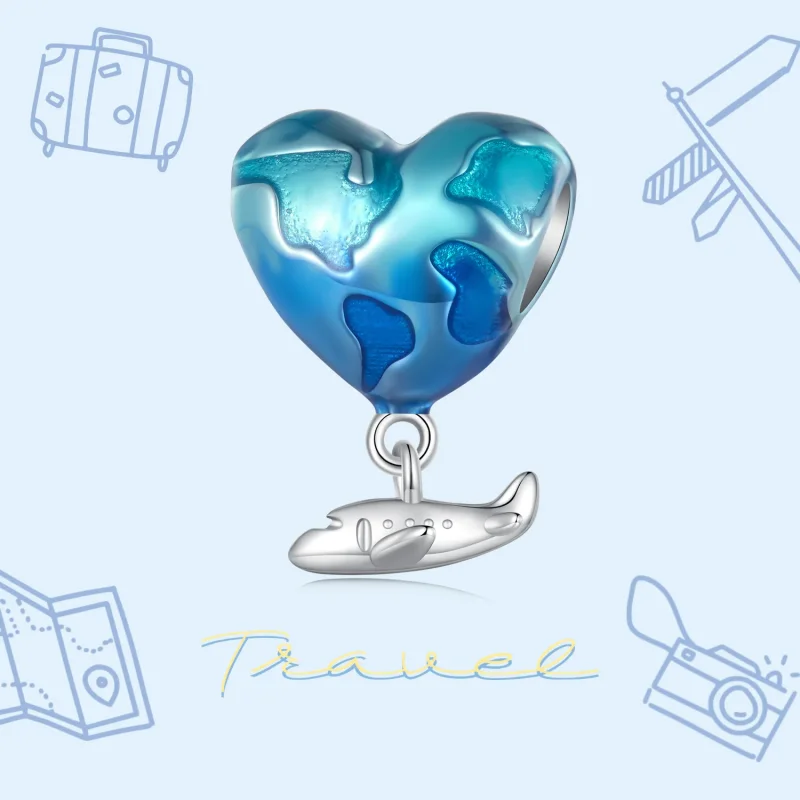 (image for) Globe Pandora Style Charm - SCC2481 - View 3