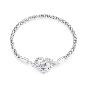 (image for) Heart T Bar Bracelet - BSB132