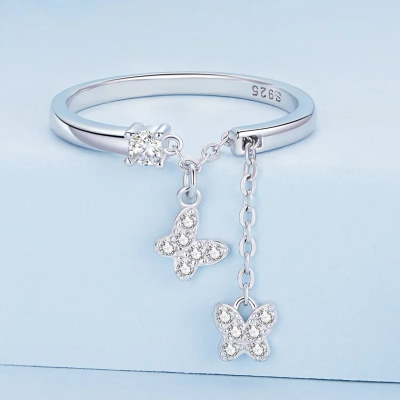 (image for) Pandora Style Adjustable Rings - BSR349 - View 2