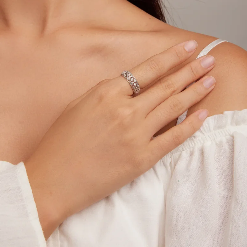 (image for) Pandora Style Band Ring - BSR333 - View 4