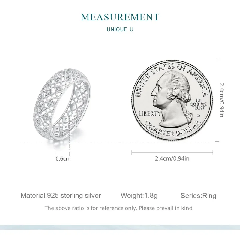 (image for) Pandora Style Band Ring - BSR333 - View 7