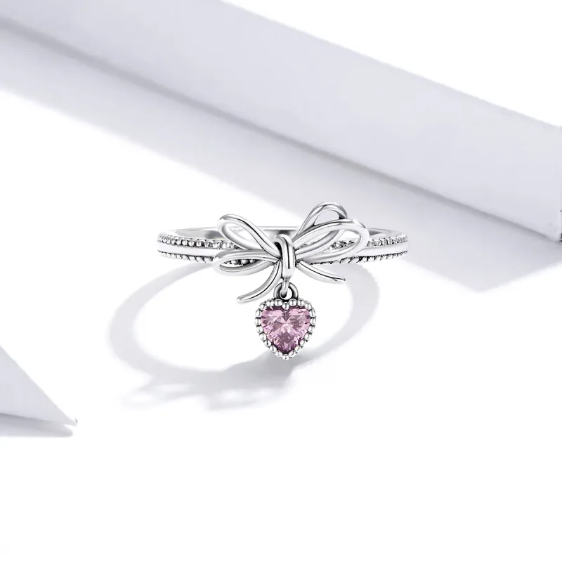 (image for) Pandora Style Bow Ring Silver - SCR682 - View 3