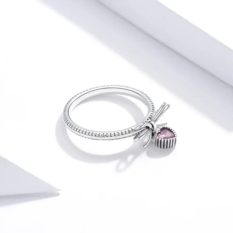 (image for) Pandora Style Bow Ring Silver - SCR682 - View 4