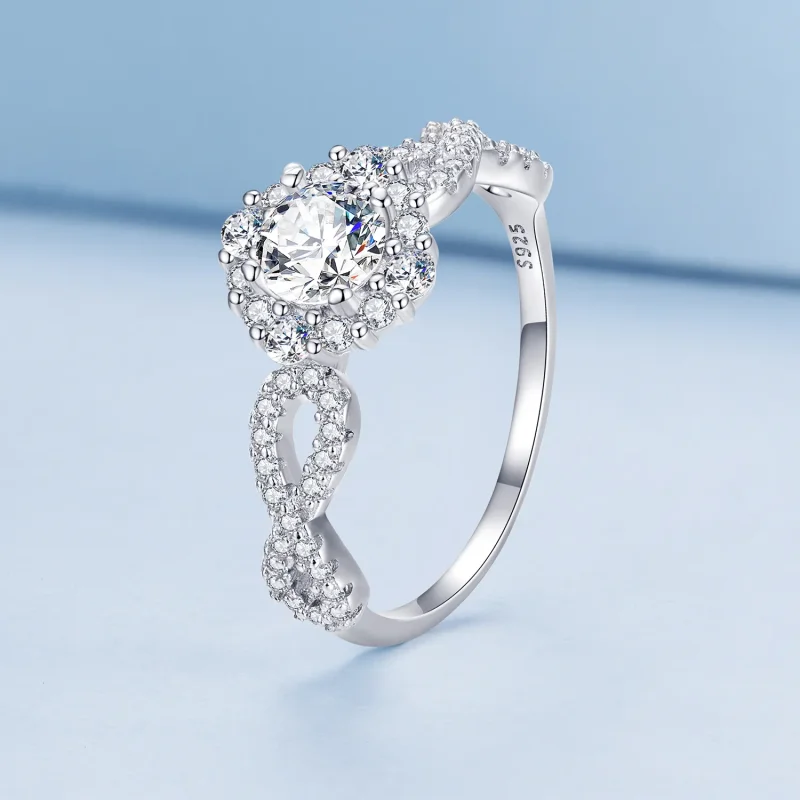 (image for) Pandora Style Classic Elegance Ring Clear Cz - BSR352 - View 2