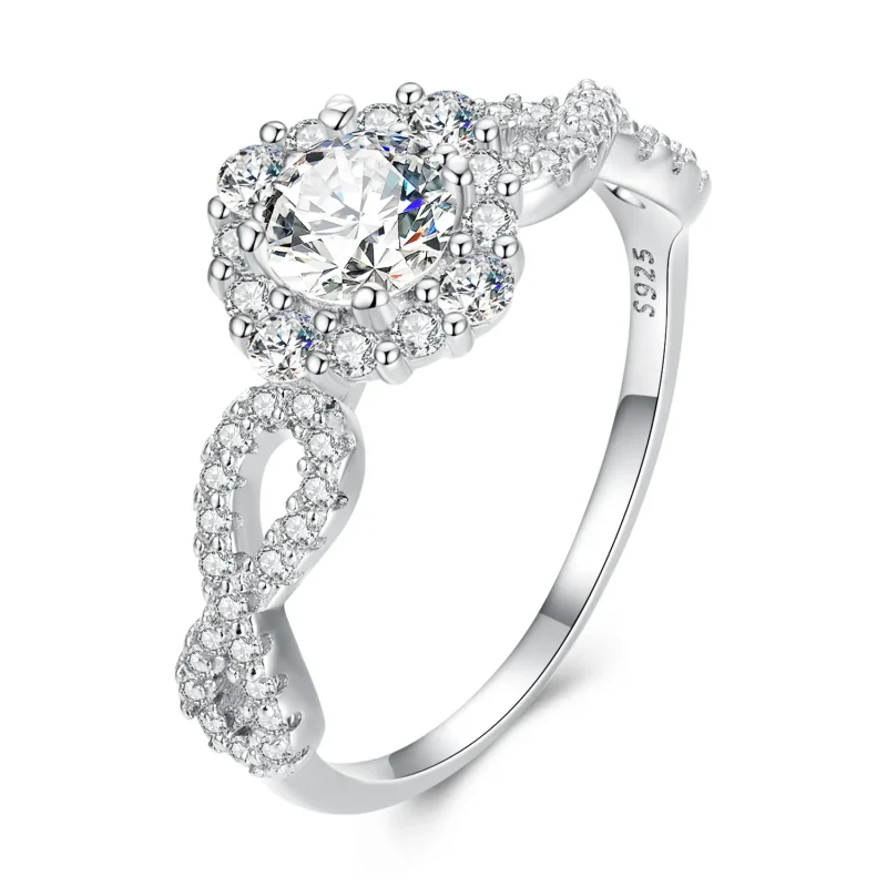 (image for) Pandora Style Classic Elegance Ring Clear Cz - BSR352 - View 3